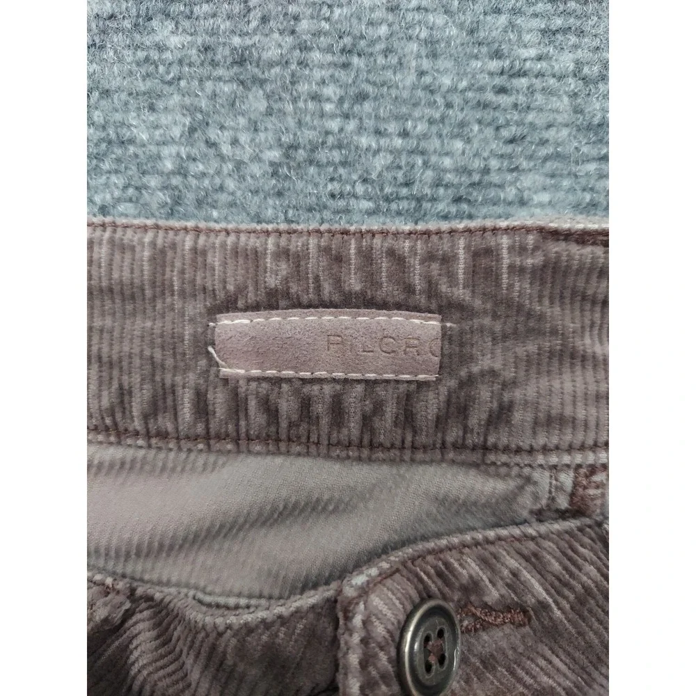 Pilcro Corduroy Jeans Womens 27 Gray Straight Leg Pants Low Rise‎ Soft Stretch